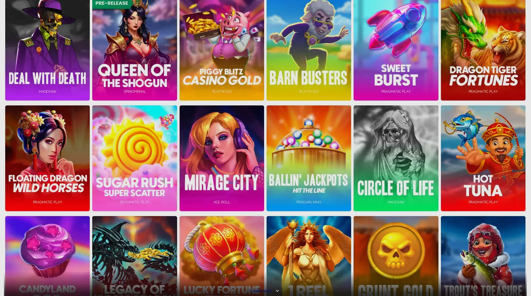 Panel logowania AMPM Casino z bonusem powitalnym
